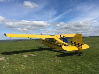 The Citabria that took me from Kemble to Compton Abbas – and back again